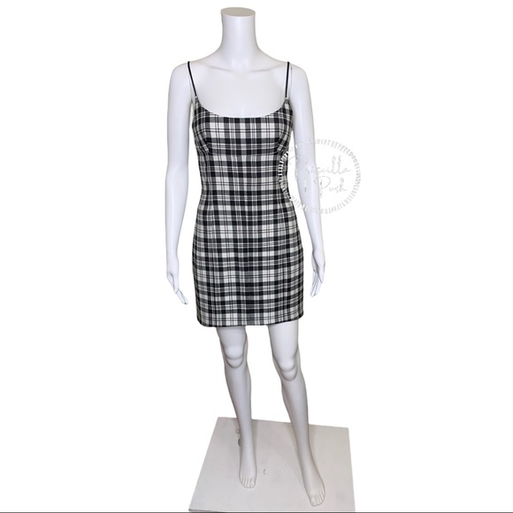 ALEXANDER WANG Tailored Mini Cami Dress Plaid - Picture 9 of 16